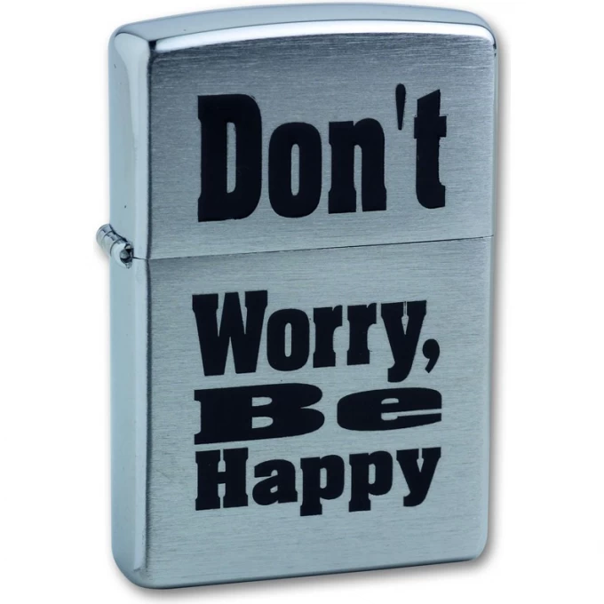 Зажигалка ZIPPO DON`T WORRY 200 Don.t worry Зажигалка ZIPPO DON`T WORRY 200 Don.t worry